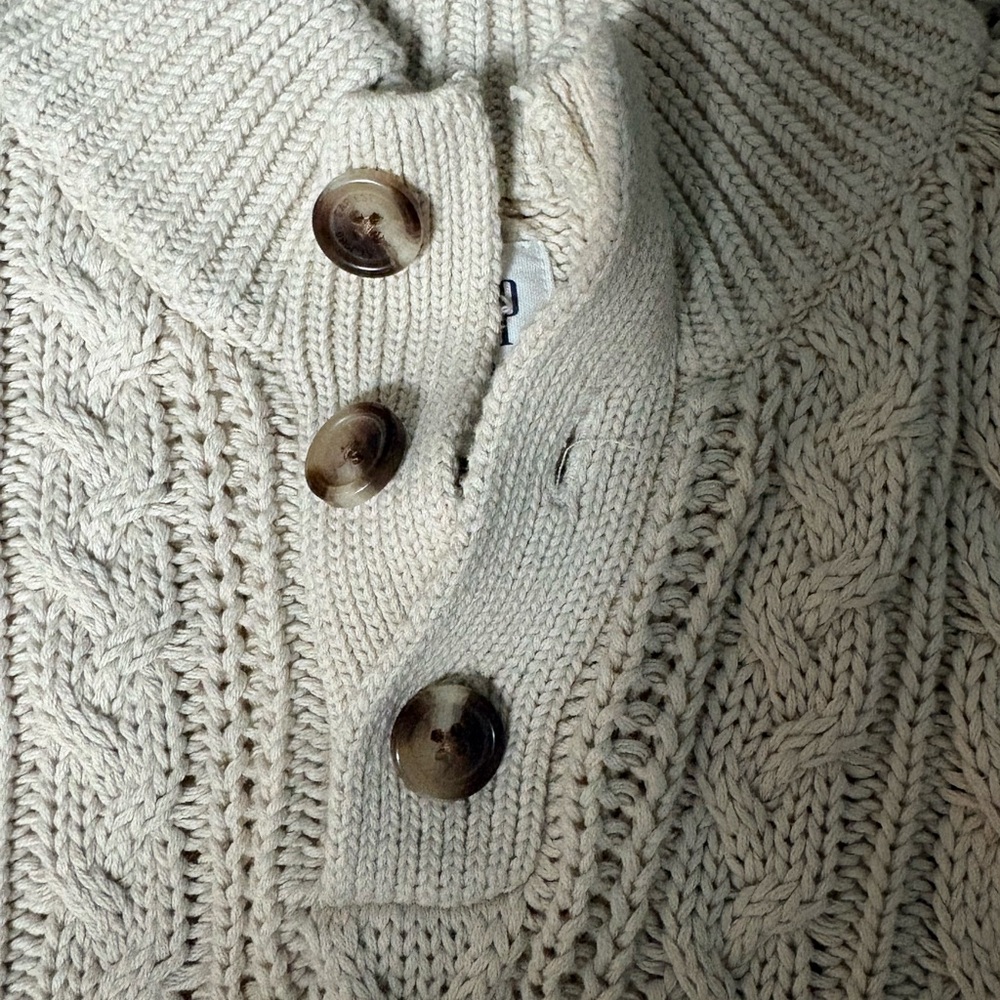 GAP KIDS Cable Knit Sweater with buttons